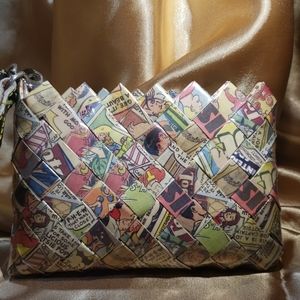 Candy Bubble Gum Wrapper Clutch Purse